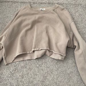 Garage cropped crewneck